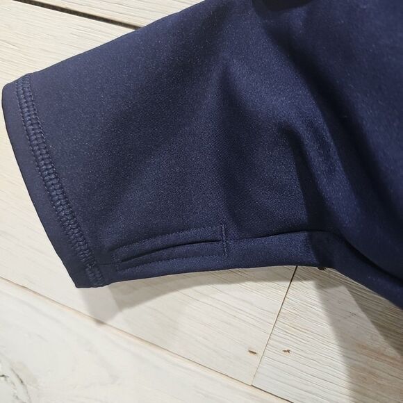 Notre Dame Under Armour FULL Zipper Jacket SZ LARGE WOMENS Green/Blue - Picture 8 of 8